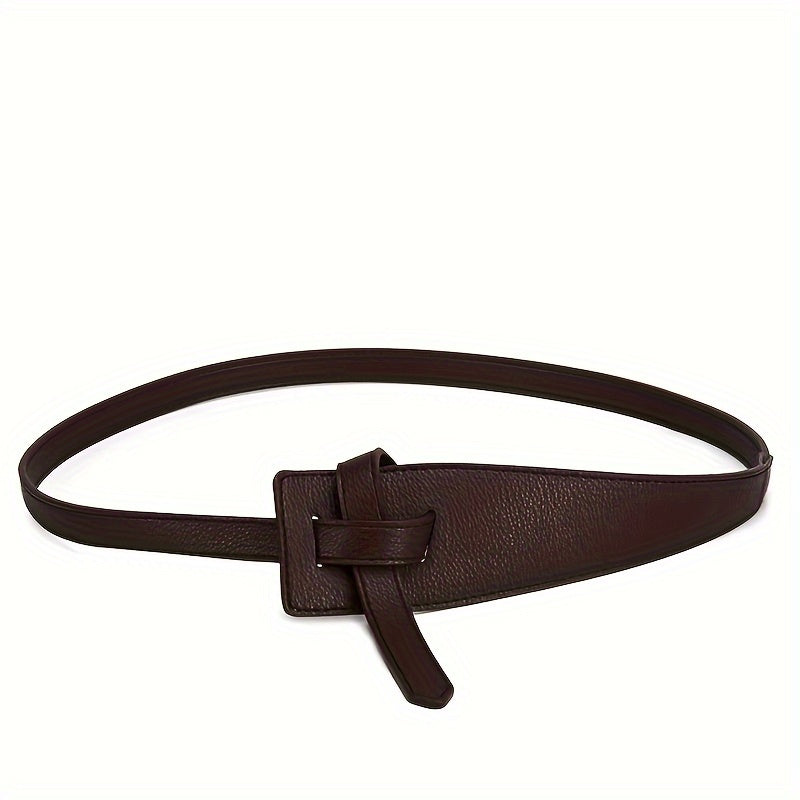 1pc Women’s Fashion Belt - Elegant Knotted Design,, Adjustable Length