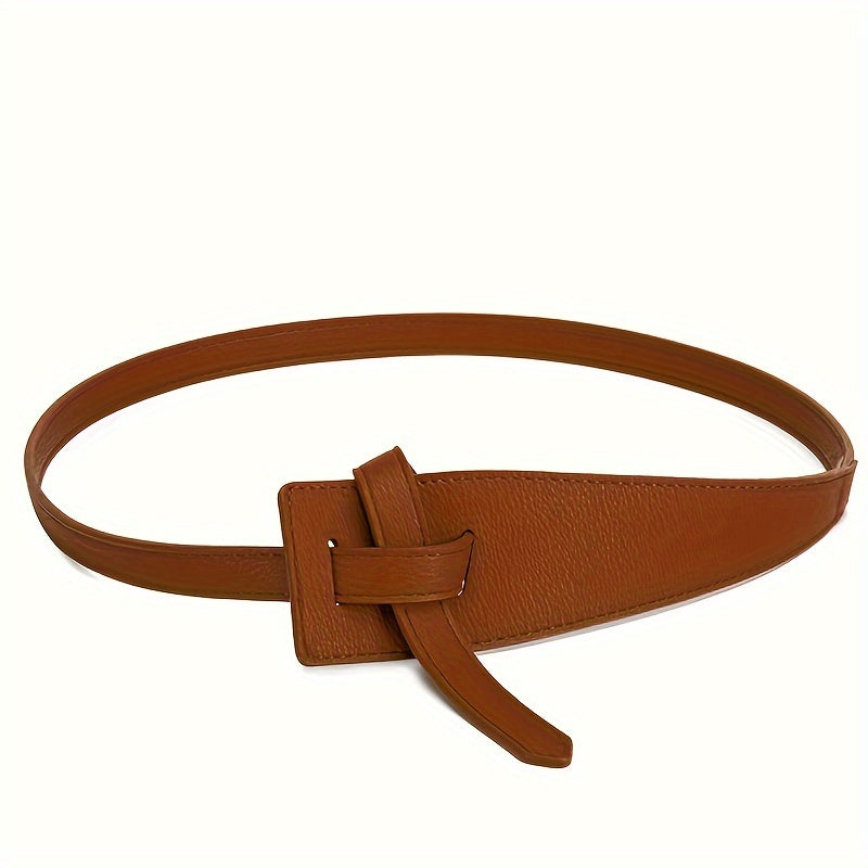 1pc Women’s Fashion Belt - Elegant Knotted Design,, Adjustable Length