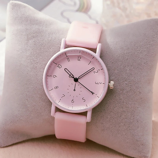 Pink Digital Simple Women Dresses Brand Watches Fashion 2023 New Casual Silicone Strap Ladies Quartz Watche Gift Clock