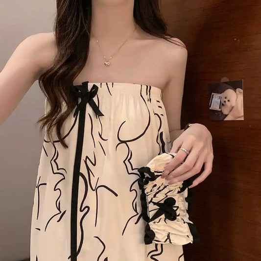 Summer Cotton Bath Towel Thin Faion Line Pattern Simple Magic Sti Women's Bath Skirt Tube Top ort Skirt Bath Robe