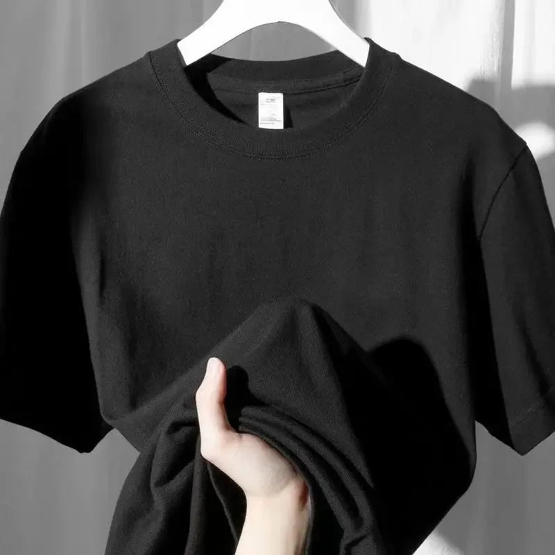 Women Pure Cotton White T-shirt Short Sleeved Half Sleeve Bottom Shoulder Top Solid Color New Summer 2024 graphic t shirts