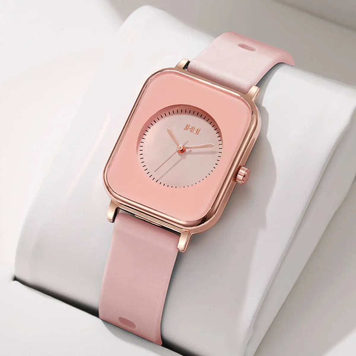 Fashion Rectangle Women Quartz Watch Casual Silicone Band Sports Watches for Women Clock Reloj Mujer(Without Box)