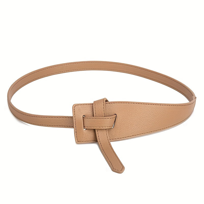 1pc Women’s Fashion Belt - Elegant Knotted Design,, Adjustable Length