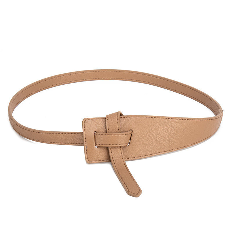 1pc Women’s Fashion Belt - Elegant Knotted Design,, Adjustable Length