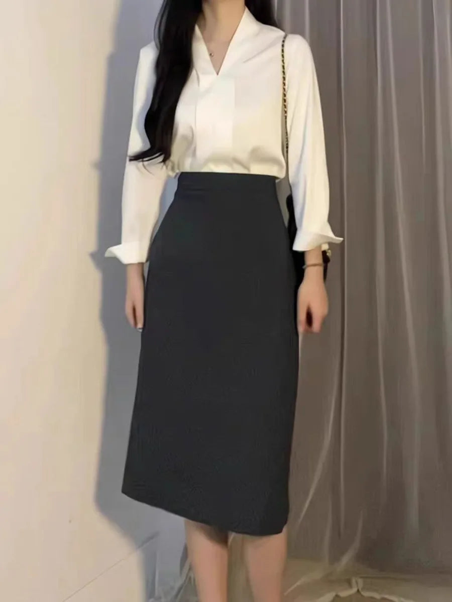 Long Sleeve Office Ladies Blouse Women Casual Shirts Tops Spring Summer Fashion Female OL Pullover Blouses Chiffon Blusas