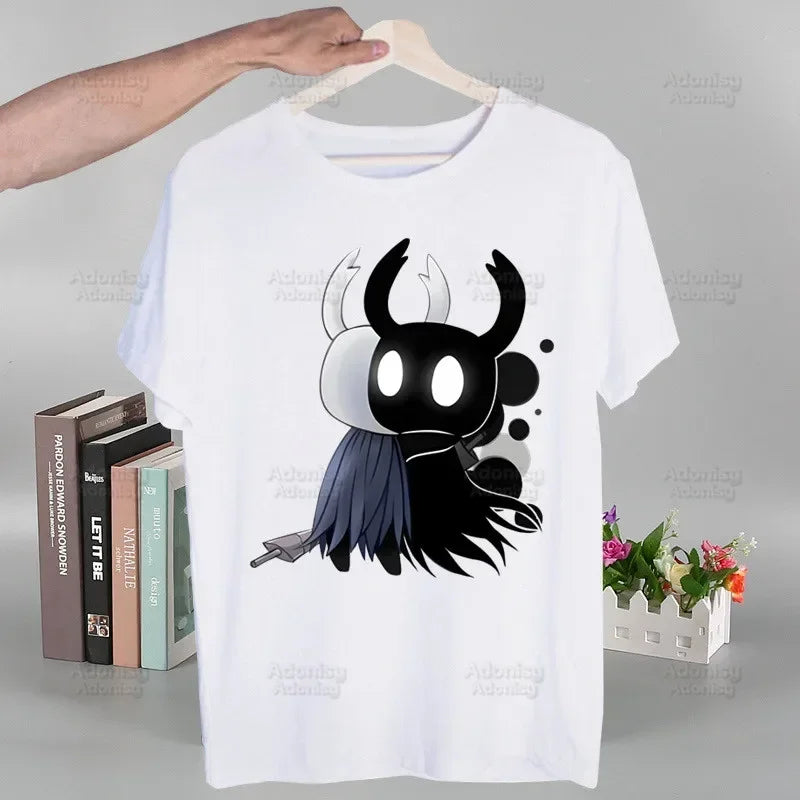 Hollow Knight T Shirt Fashion Print Tshirt Summer Mens Novelty Short Sleeve Game Cartoon Men T-shirt Men Funny Tops