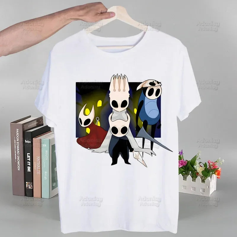 Hollow Knight T Shirt Fashion Print Tshirt Summer Mens Novelty Short Sleeve Game Cartoon Men T-shirt Men Funny Tops