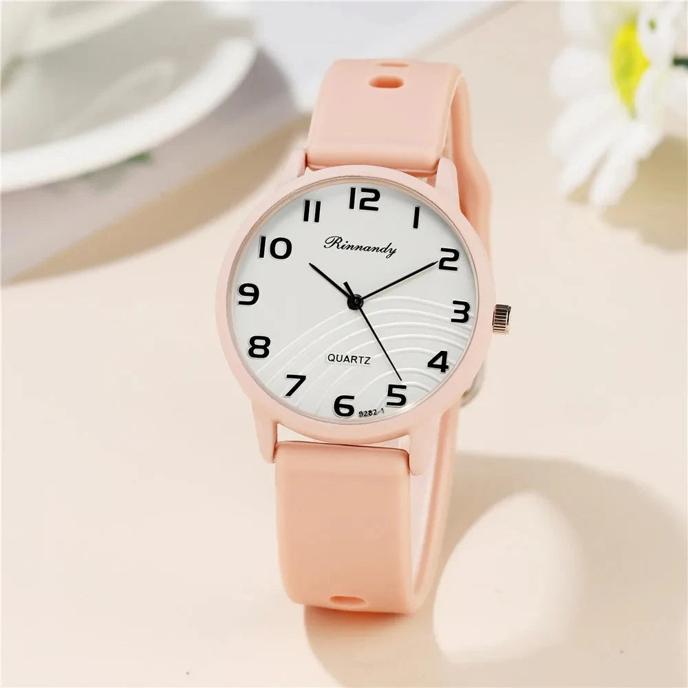 Fashion Arabic Dial Women Watches Simple Silicone Band Ladies Quartz Watch Sports Ladies Clock Wristwatches Reloj Mujer