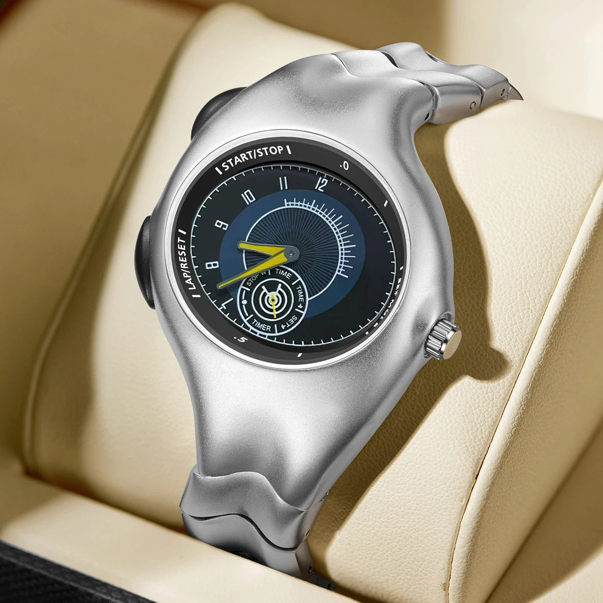 Fashionable Creative Vintage Alien y2k Original Quartz Watch Twisted Design Watches For Man Reloj часы мужские наручные