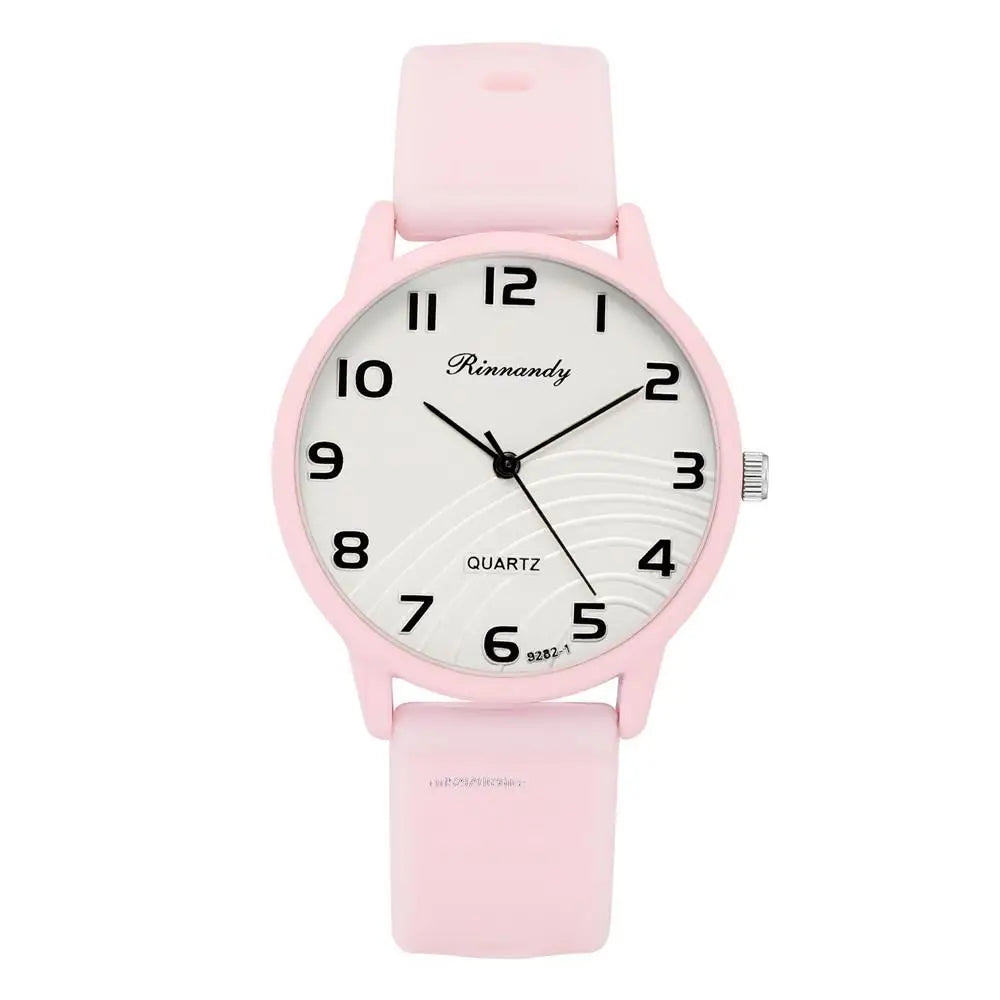Fashion Lady Hot Sales Watches Leisure Grey Digital Simple Women Quartz Watch Sports Silicone Strap Ladies Clock Wristwatches
