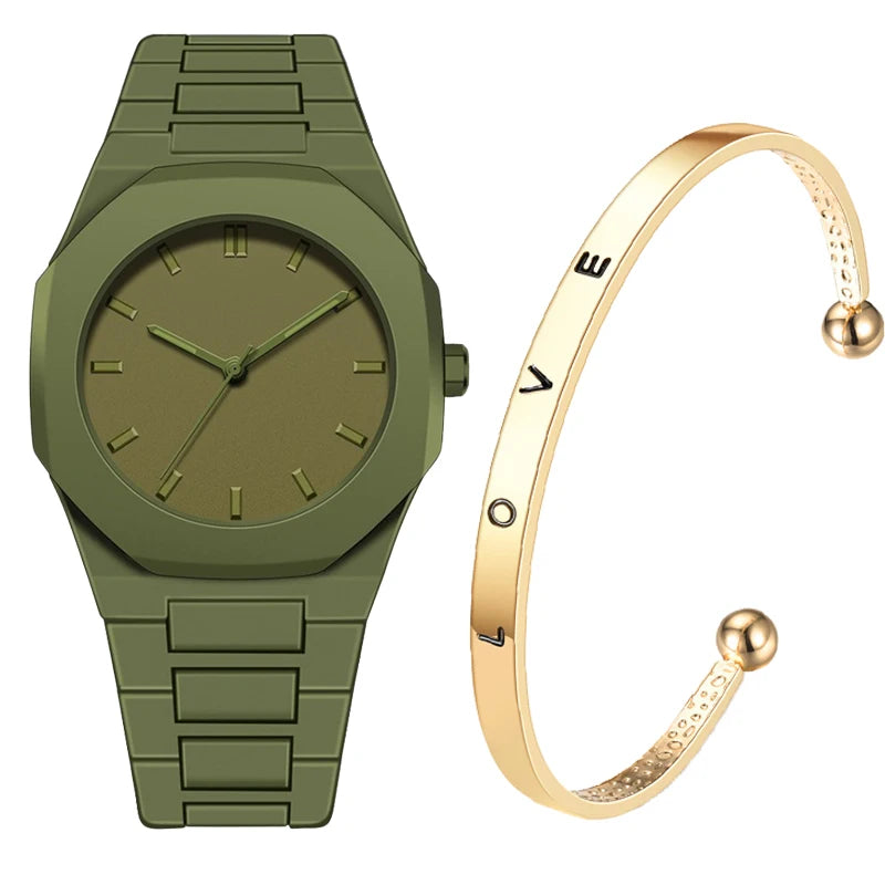 New Men's and Women's Watch Creative Simple Quartz Watch Silicone Band Fashionable Sports Wristwatch Clock Gift for man Ladies