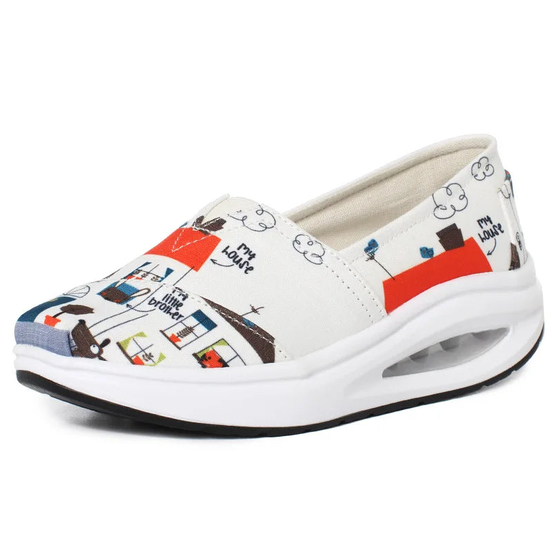 Women’s Canvas Sneakers Breathable Comfortable Casual Loafers