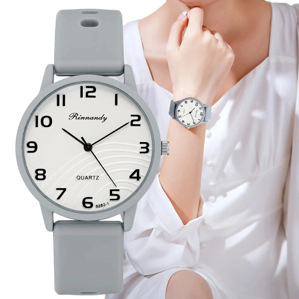 Fashion Arabic Dial Women Watches Simple Silicone Band Ladies Quartz Watch Sports Ladies Clock Wristwatches Reloj Mujer