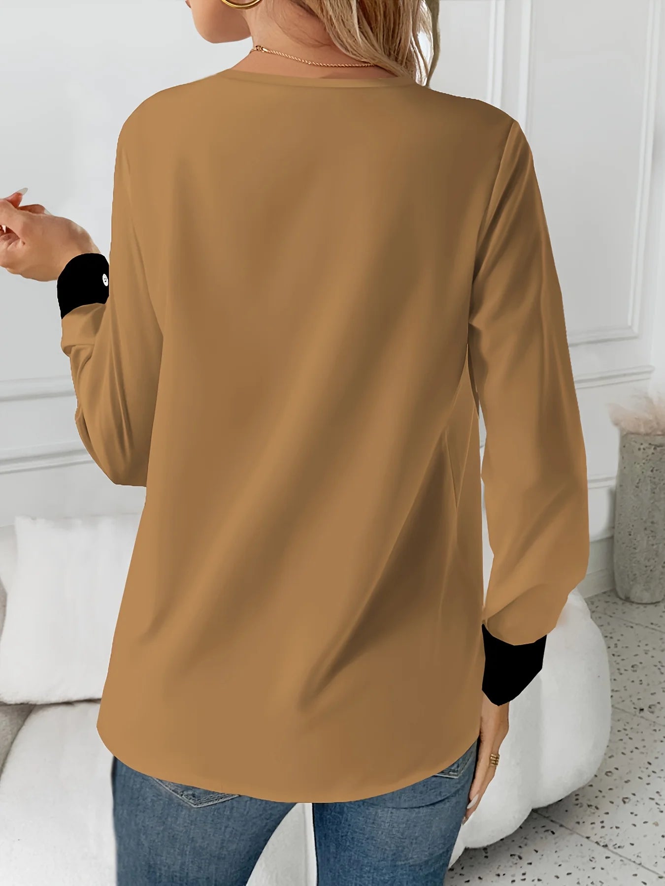 Temperament Loose Woman Shirt Fashion Casual Blouse Elegant long Sleeve Woman Shirt Holiday Weekend Top