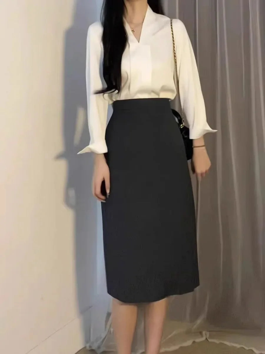 Long Sleeve Office Ladies Blouse Women Casual Shirts Tops Spring Summer Fashion Female OL Pullover Blouses Chiffon Blusas