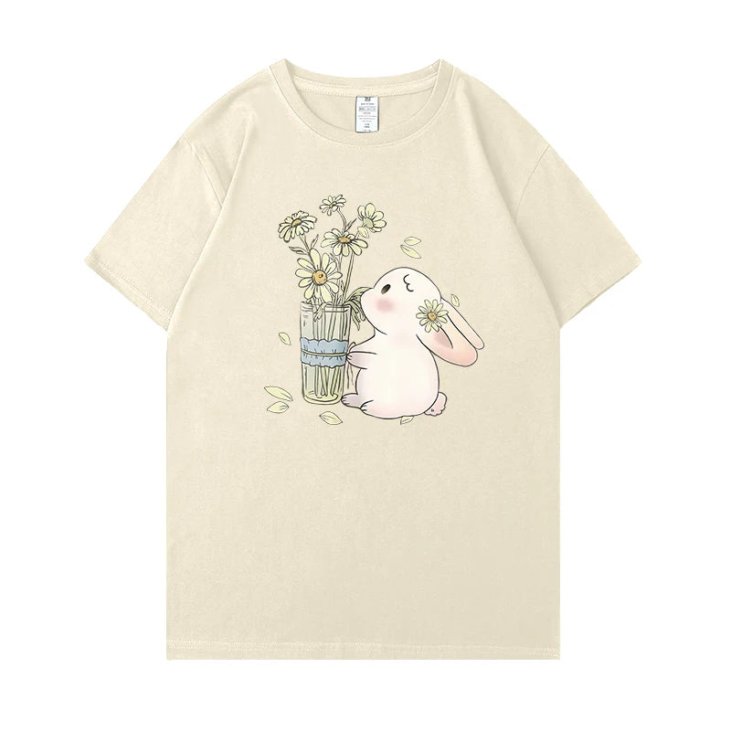 Harajuku Women cotton T Shirt  Couple Tee oversized t shirt  y2k top Sleeve Shirt Fashion Loose cotton Tops graphic t shirts