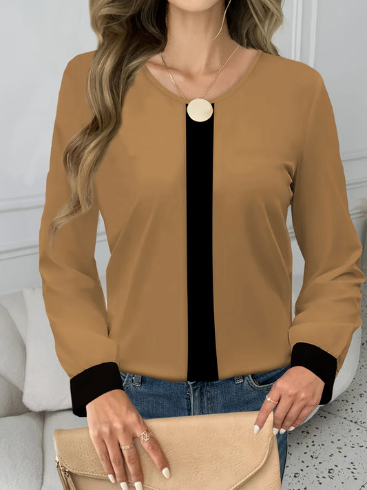 Temperament Loose Woman Shirt Fashion Casual Blouse Elegant long Sleeve Woman Shirt Holiday Weekend Top