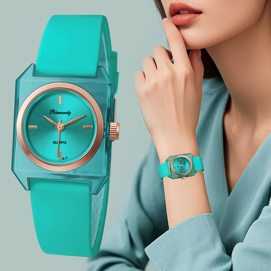 Simple Women‘s Watch Silicone Strap Watches Women Quartz Clock Ladies Wristwatch Christmas Festival Gift Valentine's Day